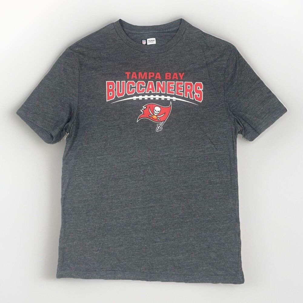 Tampa Bay Buccaneers Men’s Medium T-Shirt Large Gray NFL Team Apparel Tee